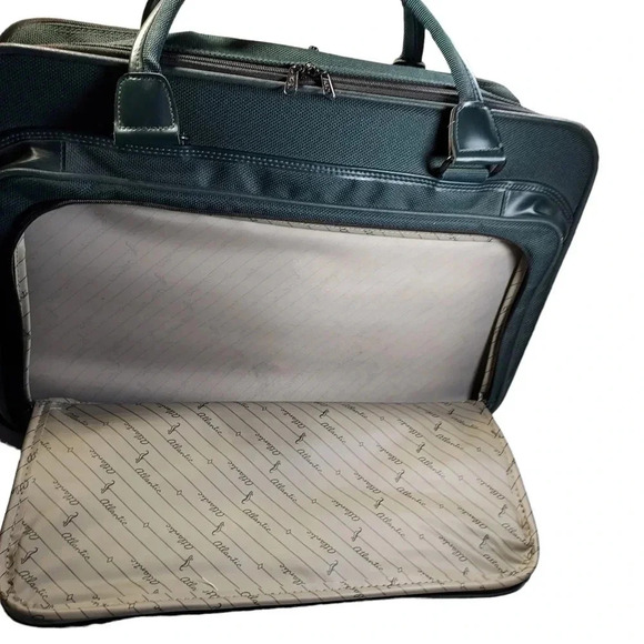 Atlantic Vintage Luggage Tote Forest Green Color - Picture 2 of 8